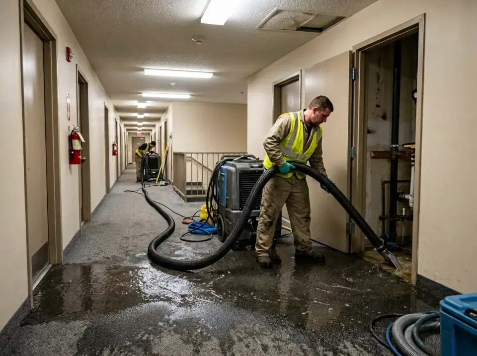 multi-unit-apartment-hallway-f-005 — frequently asked questions, Emergency Burst Pipe Water Extraction & Removal in Tecumseh…